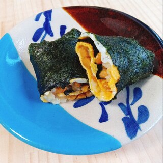 納豆たまご焼き海苔巻き